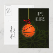 Basketbalspeler Kerstkaarten Feestdagenkaart (Voorkant / Achterkant)