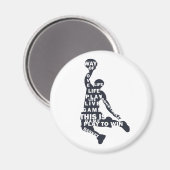 basketbalspeler magneet (Voorkant / Achterkant)