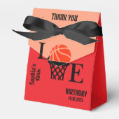 Basketbalspeler Meisje, Basketbal Meisje Team Bedankdoosjes (Voorkant Zijde)