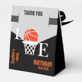 Basketbalspeler Meisje, Basketbal Meisje Team Bedankdoosjes (Achterkant)