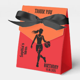 Basketbalspeler Meisje, Basketbal Meisje Team Bedankdoosjes