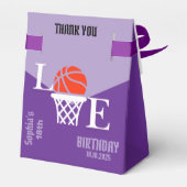 Basketbalspeler Meisje, Basketbal Meisje Team Bedankdoosjes (Achterkant)