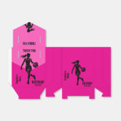 Basketbalspeler Meisje, Basketbal Meisje Team Bedankdoosjes (Uitgevouwen)