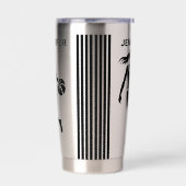 Basketbalspeler Meisje, Basketbal Meisje Verjaarda Geïsoleerde Drinkbeker (Links)