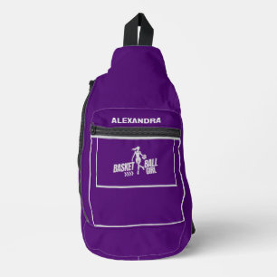 Basketbalspeler Meisje, Team, Verjaardagscadeau Sling Bag