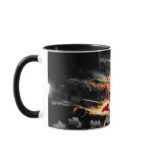 Basketbalspeler met op vuur Slam Dunk #5