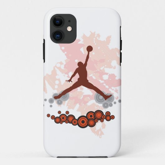 Basketbalspeler met veel smaak voor de show Case-Mate iPhone case (Achterkant)