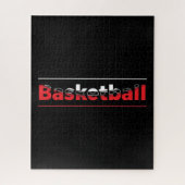 Basketbalspeler - Minimale geometrische boog Legpuzzel (Verticaal)