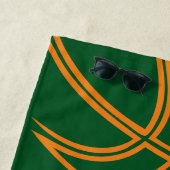 Basketbalspeler Naam Nummer Coach Green Sports Strandlaken (In situ)