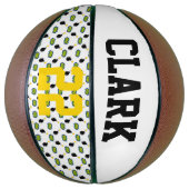 Basketbalspeler NAAM NUMMER Sport Superhero Basketbal (Verticaal)