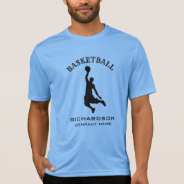 Basketbalspeler Naam toevoegen & Bedrijf Sport T-shirt