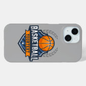Basketbalspeler NAAM TOEVOEGEN Varsity School Team Case-Mate iPhone Case (Achterkant (horizontaal))