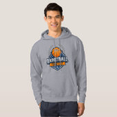 Basketbalspeler NAAM TOEVOEGEN Varsity School Team Hoodie (Voorkant volledig)