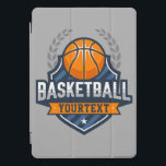 Basketbalspeler NAAM TOEVOEGEN Varsity School Team iPad Pro Cover<br><div class="desc">Gepersonaliseerde Basketbalspeler NAAM Varsity Team Sport Team Design - Aanpassen met jouw naam of aangepaste tekst!</div>