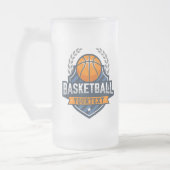 Basketbalspeler NAAM TOEVOEGEN Varsity School Team Matglas Bierpul (Links)