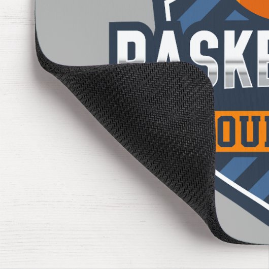 Basketbalspeler NAAM TOEVOEGEN Varsity School Team Muismat (Hoek)