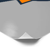 Basketbalspeler NAAM TOEVOEGEN Varsity School Team Perfect Poster (Hoek)