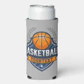 Basketbalspeler NAAM TOEVOEGEN Varsity School Team Seltzer Blikjeskoeler (Seltzer Voorkant)