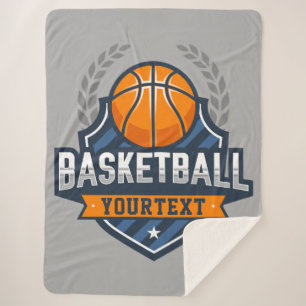 Basketbalspeler NAAM TOEVOEGEN Varsity School Team Sherpa Deken
