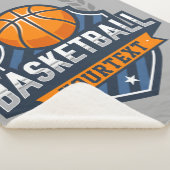Basketbalspeler NAAM TOEVOEGEN Varsity School Team Sherpa Deken (3/4)