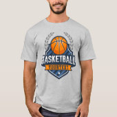 Basketbalspeler NAAM TOEVOEGEN Varsity School Team T-shirt (Voorkant)