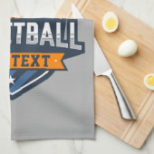 Basketbalspeler NAAM TOEVOEGEN Varsity School Team Theedoek (Quarter Fold)