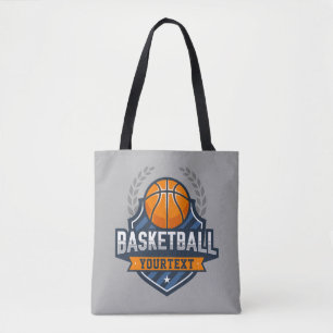 Basketbalspeler NAAM TOEVOEGEN Varsity School Team Tote Bag