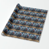 Basketbalspeler Nummer 67 Cadeaupapier (Uitgerold)