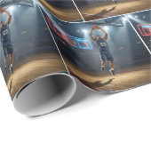 Basketbalspeler Nummer 67 Cadeaupapier (Rol Hoek)