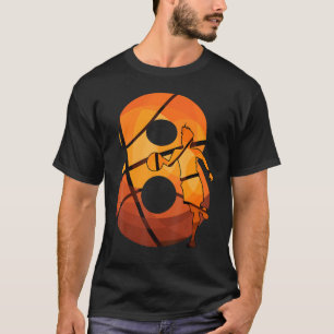 basketbalspeler nummer 8 basketballspeler t-shirt