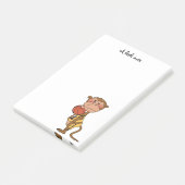 basketbalspeler post-it® notes (Schuin)