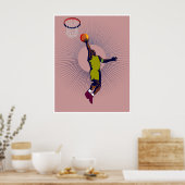 basketbalspeler, poster (Keuken)