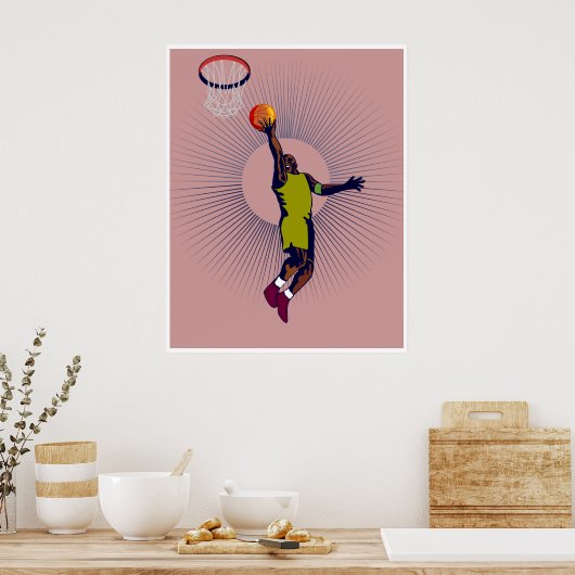 basketbalspeler, poster (Keuken)