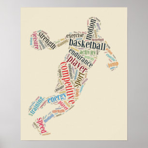Basketbalspeler Poster