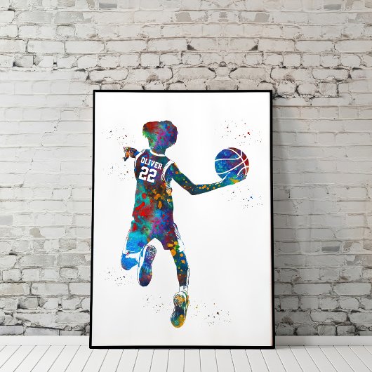 Basketbalspeler Poster
