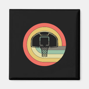 Basketbalspeler Retro Basketbal Jongens Magneet