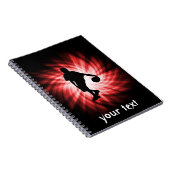 Basketbalspeler; rood notitieboek (Rechterzijde)