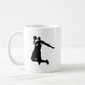 Basketbalspeler Silhouet Koffiemok (Links)