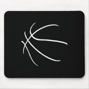 Basketbalspeler Silhouette Design Muismat