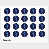 Basketbalspeler Silhouette Stickers (Vel)