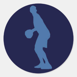 Basketbalspeler Silhouette Stickers