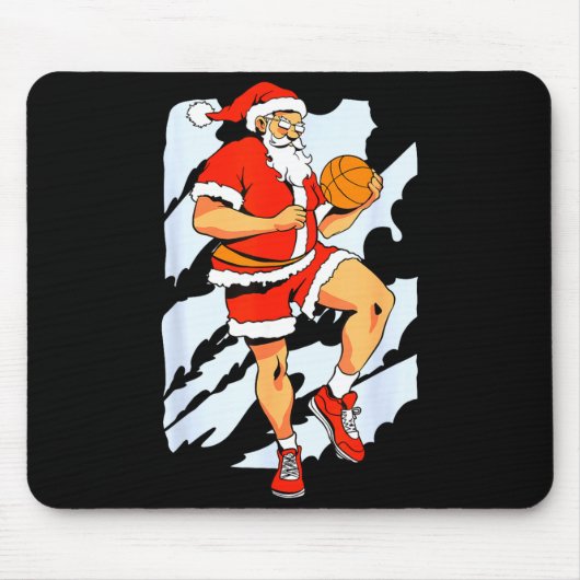 Basketbalspeler Sinterklaas Muismat (Voorkant)