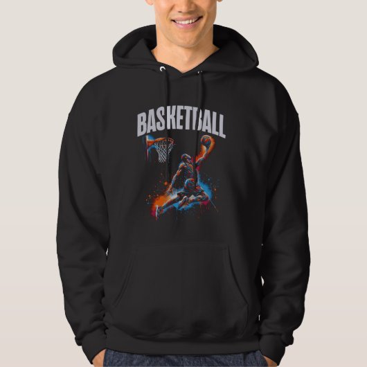 Basketbalspeler Slam Dunk ArtWork Hoodie (Voorkant)