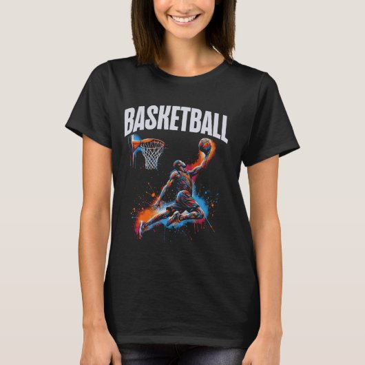 Basketbalspeler Slam Dunk ArtWork T-shirt (Voorkant)