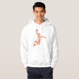 Basketbalspeler Slam-symbologie Hoodie