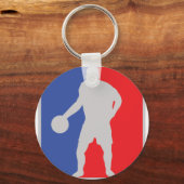 basketbalspeler sleutelhanger (Voorkant)