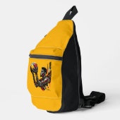 Basketbalspeler Sling Bag (Rechterhoek)