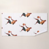 Basketbalspeler speelt badhanddoek (Badhanddoek)