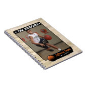Basketbalspeler  spiraal Notitieboek (Rechterzijde)