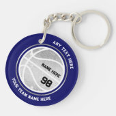 Basketbalspeler Sportgeschenken Acryl Sleutelhange Sleutelhanger (Achterkant)